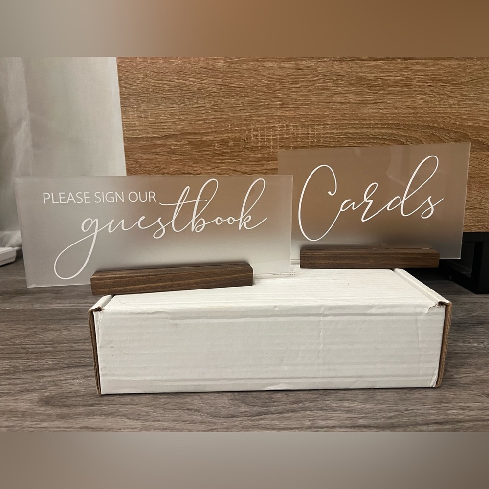 Wedding signs - guestbook & cards